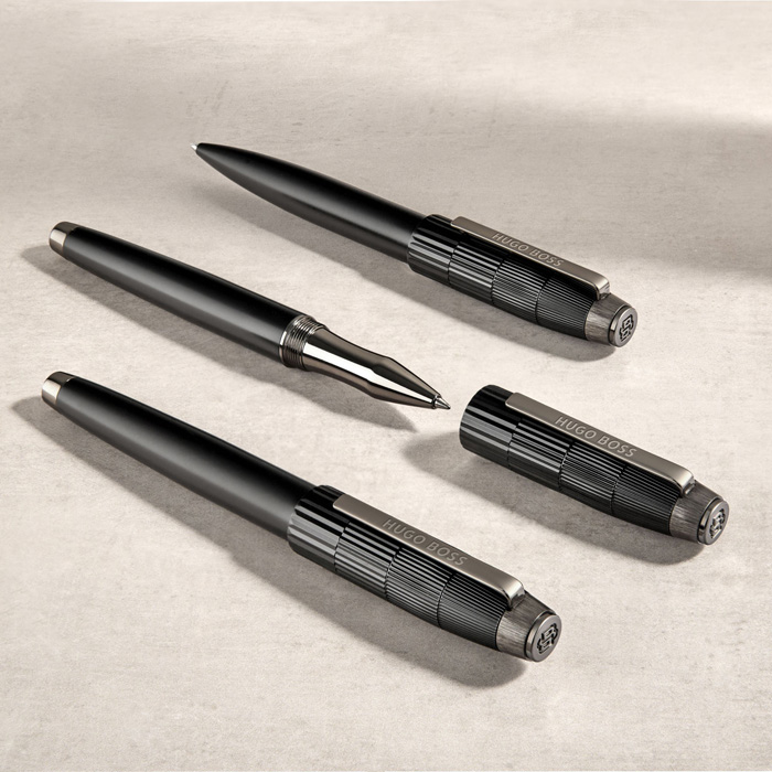 Ручка шариковая Striato Black, чёрный