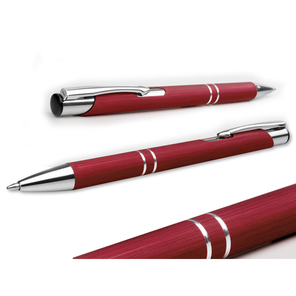 Ручка шариковая OLEG BRUSH, тёмно-красный