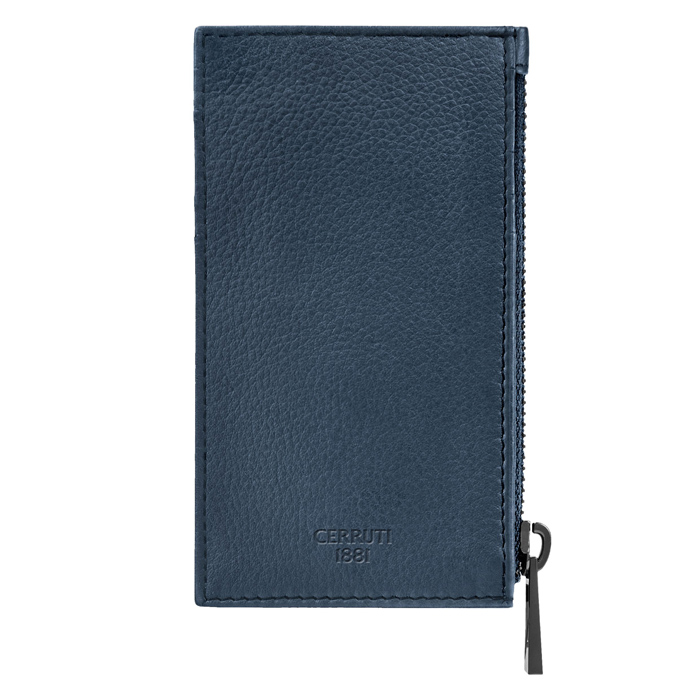 Футляр для кредитных карт Jefferson Dusk Blue на молнии