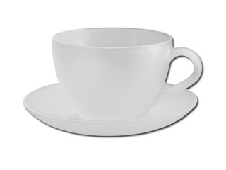 Кружка с блюдцем, стекло