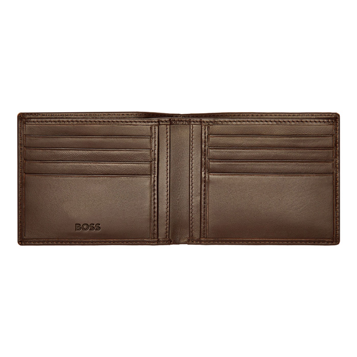 Кошелек Classic Smooth Brown, тёмно-коричневый