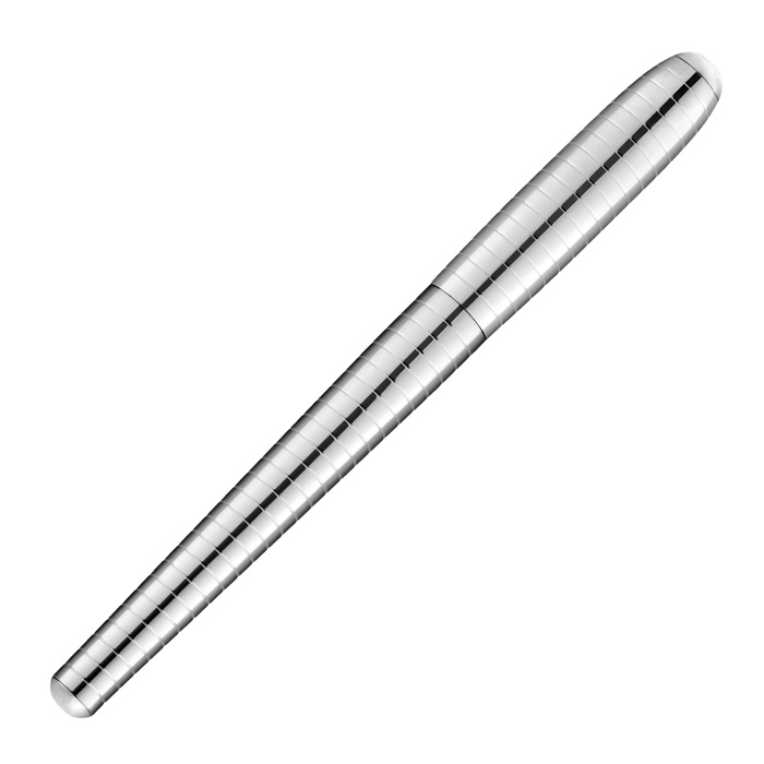 Ручка-роллер Contour Soft Bauhaus Chrome, пастельный серый