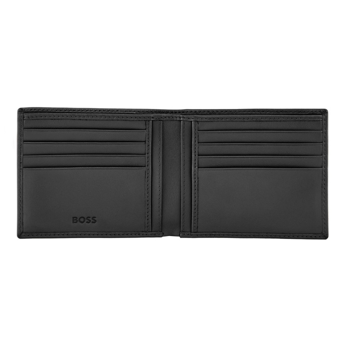 Кошелек Double B Saffiano Black, чёрный