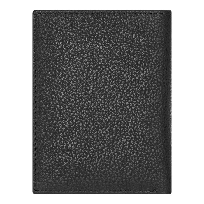 Футляр для кредитных карт Trifold Classic Grained Black, чёрный