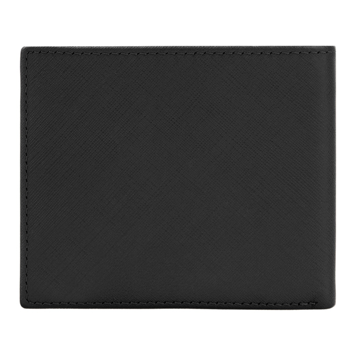 Кошелек Double B Saffiano Black, чёрный