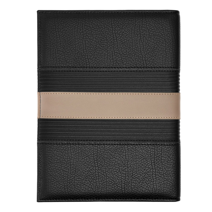 Папка формата А5 Delano Taupe & Black