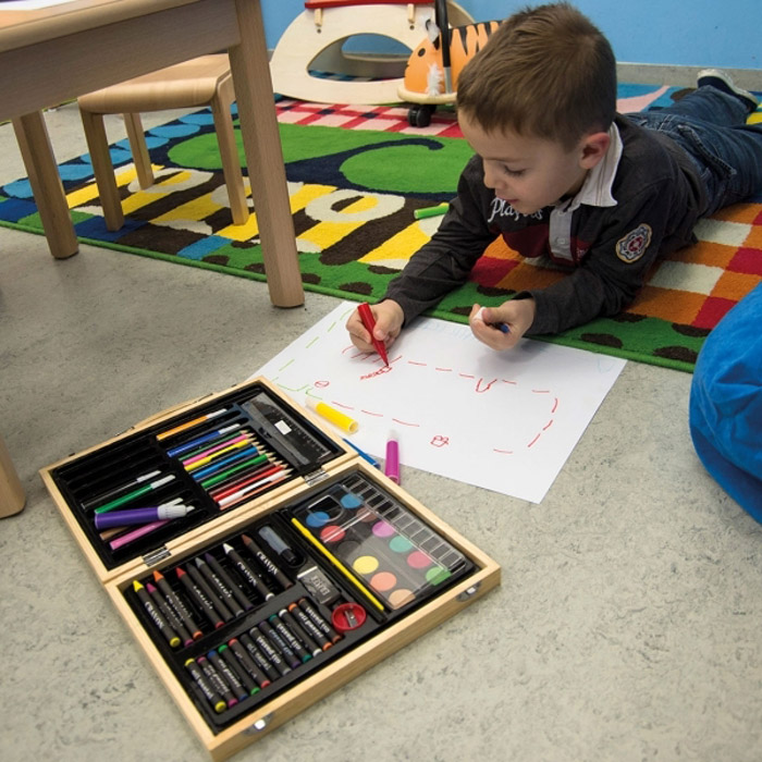 Большой деревянный набор для рисования MAXI