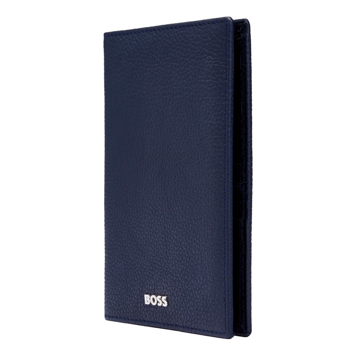 Обложка для паспорта Classic Grained Navy, тёмно-синий