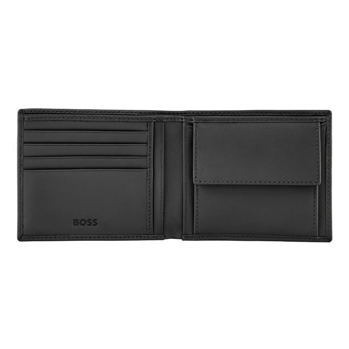Кошелек Double B Saffiano Black, чёрный