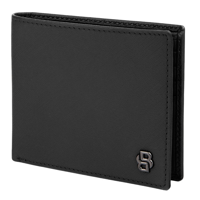 Кошелек Double B Saffiano Black, чёрный