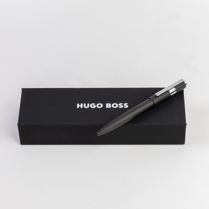 Ручка шариковая Gear Pinstripe Black / Chrome, чёрный