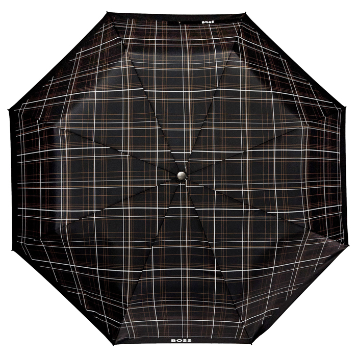 Складной зонт Checkered Black, чёрный