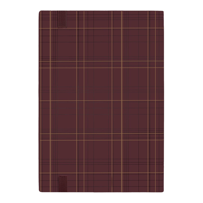Блокнот А5 Checkered Burgundy Lined, тёмно-красный