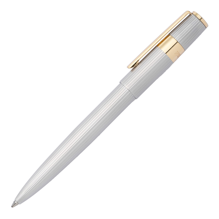 Ручка шариковая Gear Pinstripe Silver / Gold, серебристый