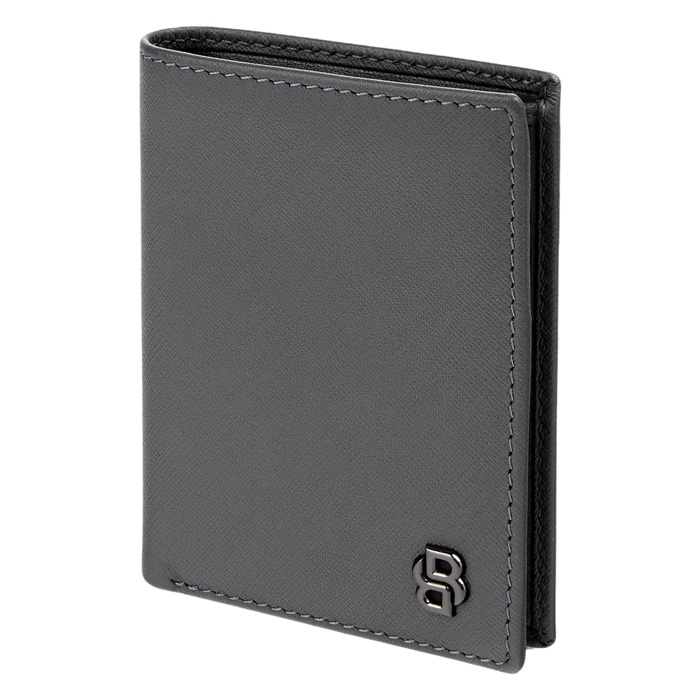 Футляр для кредитных карт Double B Saffiano Grey, серый