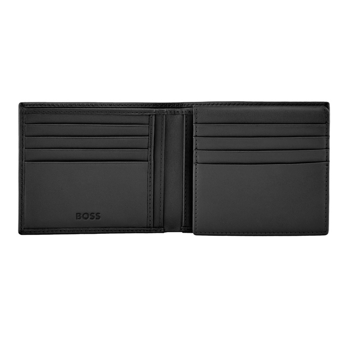 Кошелек Double B Saffiano Black, чёрный