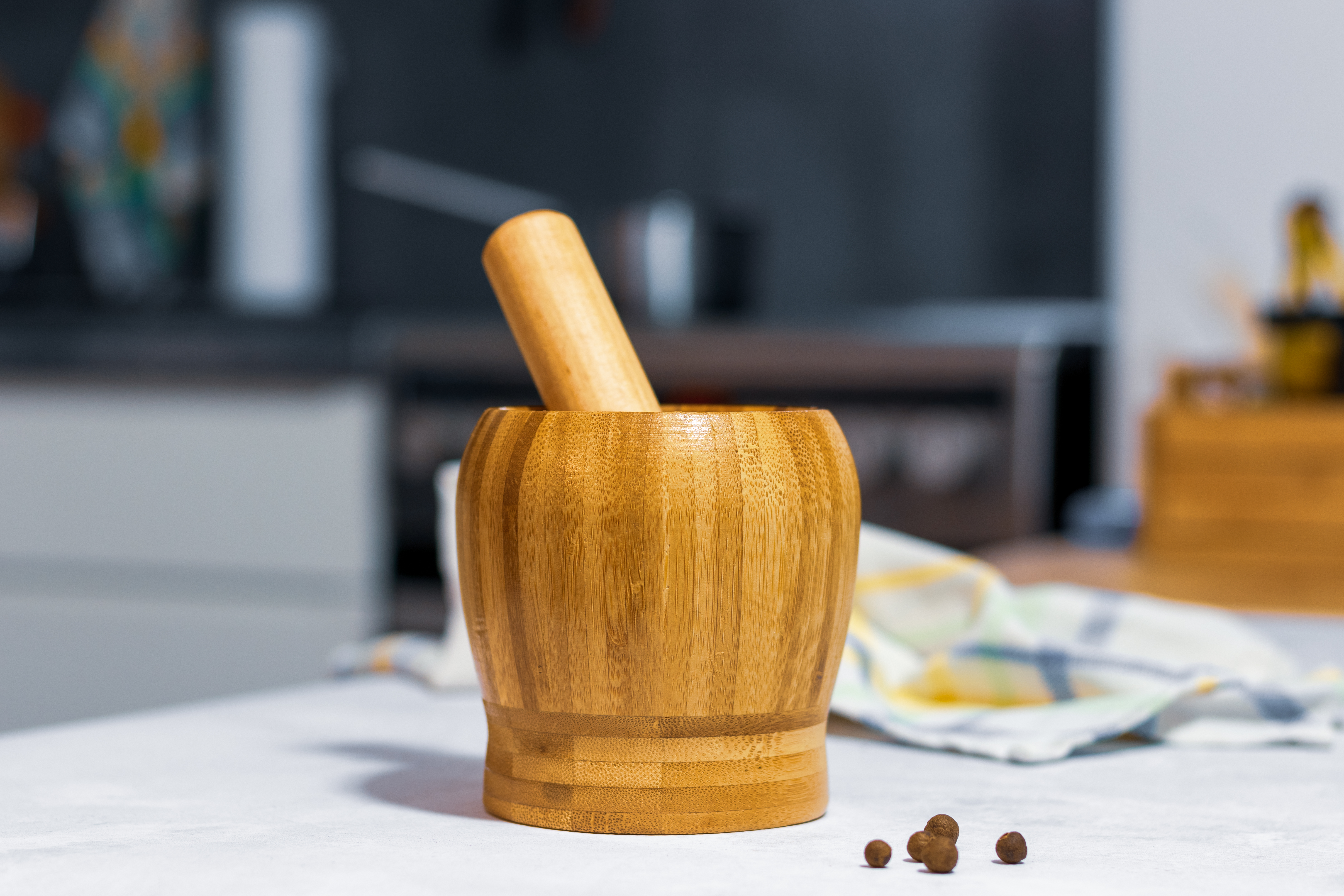 Деревянная ступка с пестиком Salvador