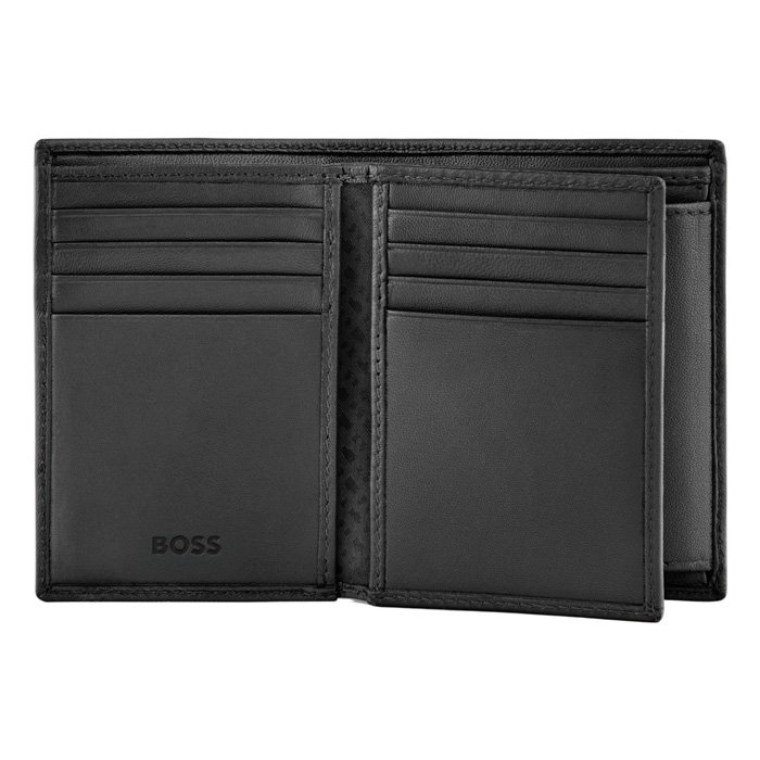 Футляр для кредитных карт Double B Saffiano Black, чёрный