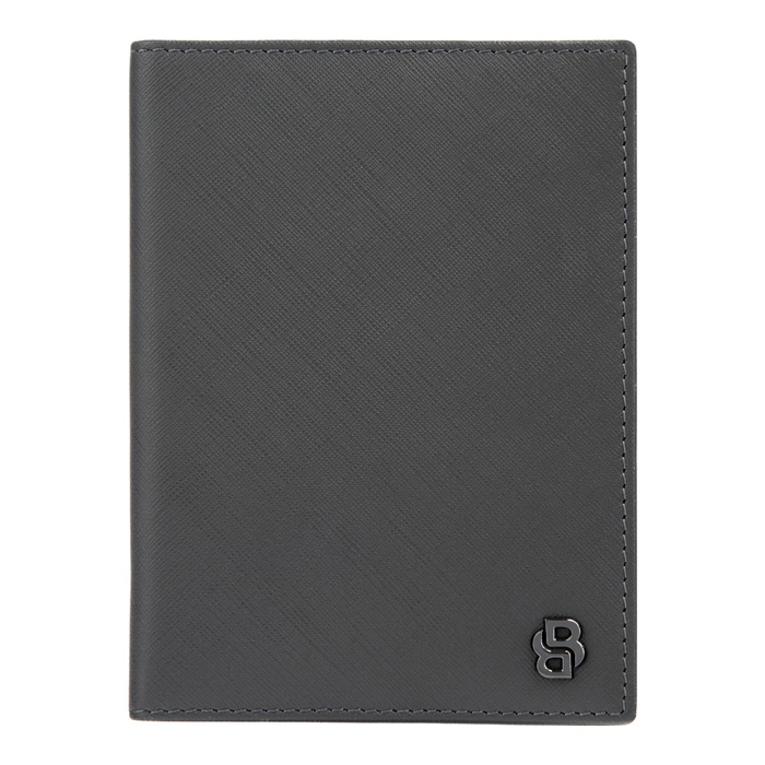 Обложка для паспорта Double B Saffiano Grey, серый