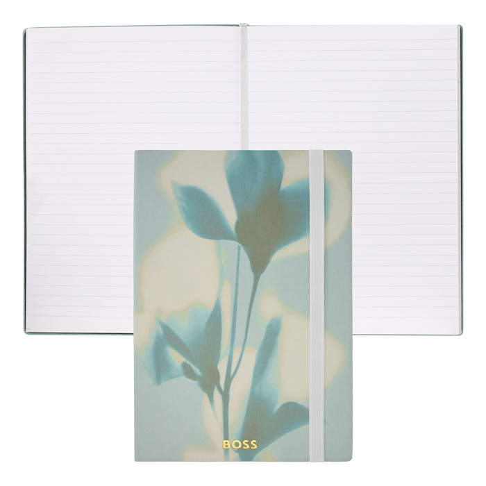 Блокнот А5 Holographic Flower Light Green Lined, пастельный зелёный