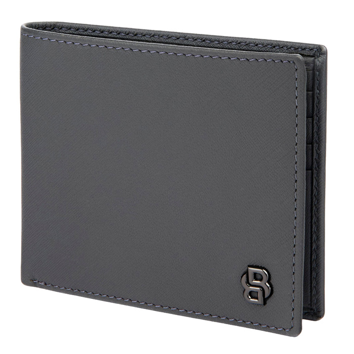 Кошелек Double B Saffiano Grey, серый