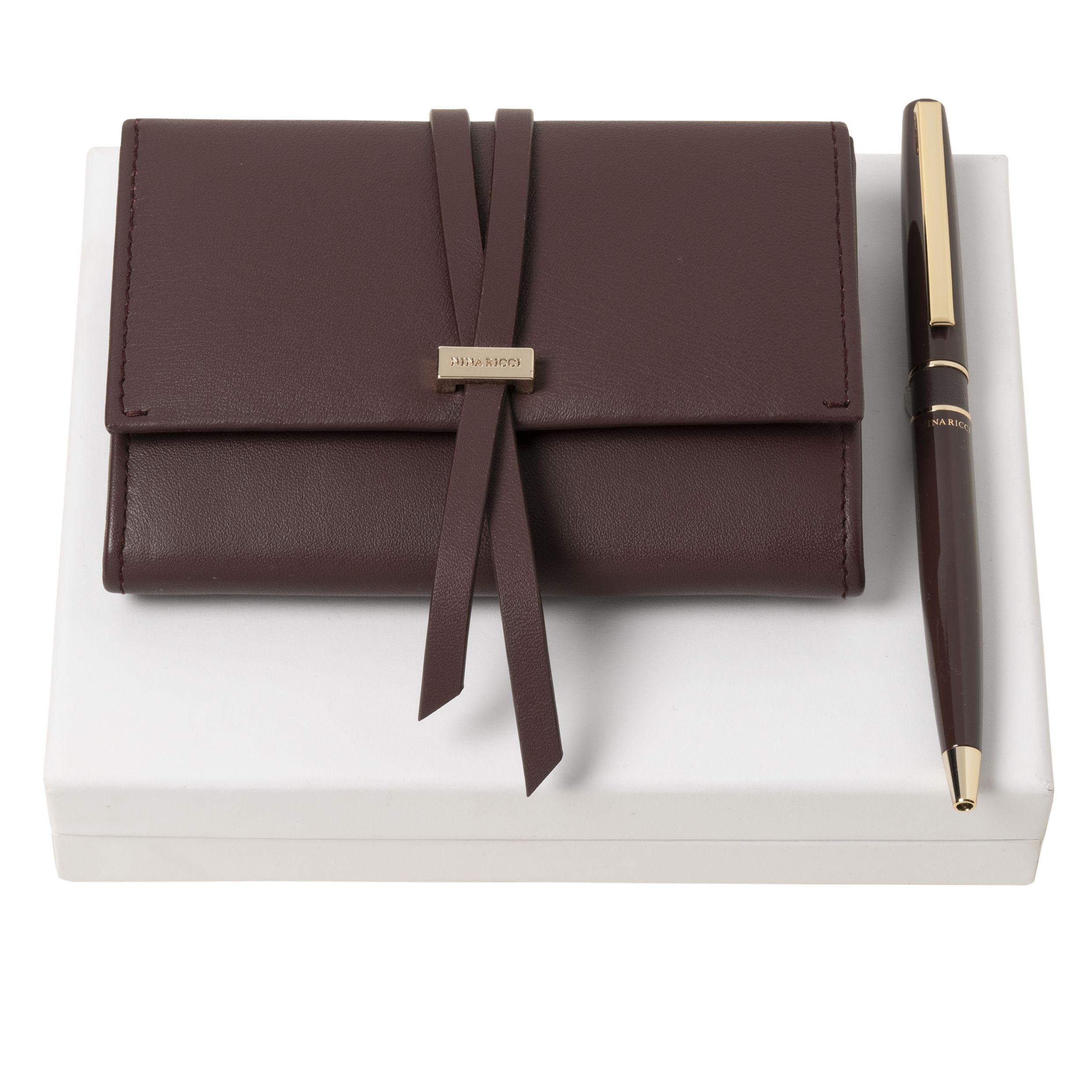 Набор: Футляр для Iphone и карт, кожа и ручка шариковая, 