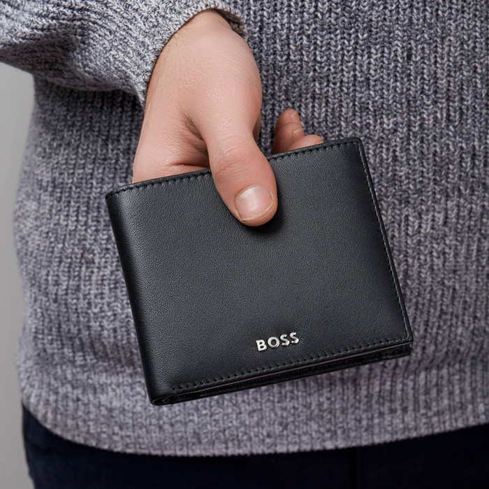 Кошелек для монет Classic Smooth Black, чёрный