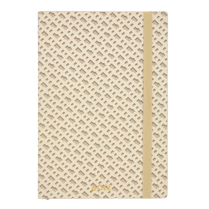 Блокнот А5 Monogram Cream Lined, светло-бежевый