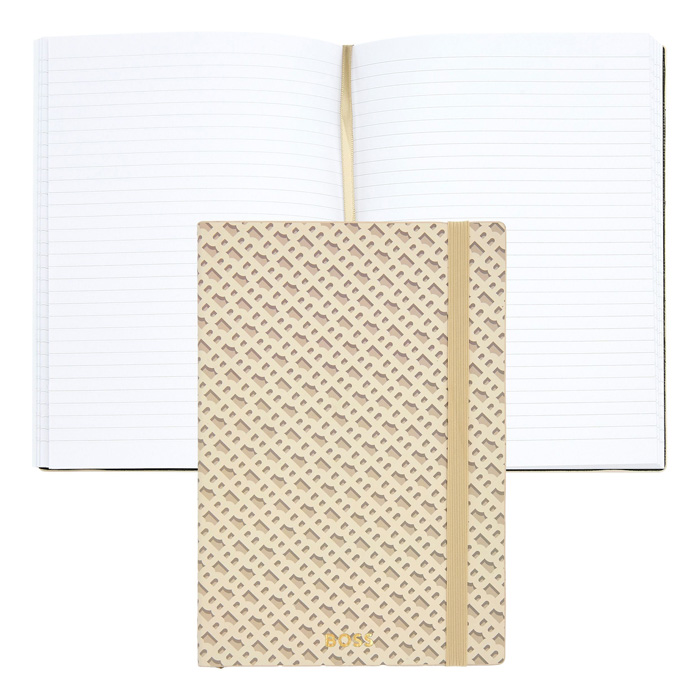 Блокнот А5 Monogram Cream Lined, светло-бежевый