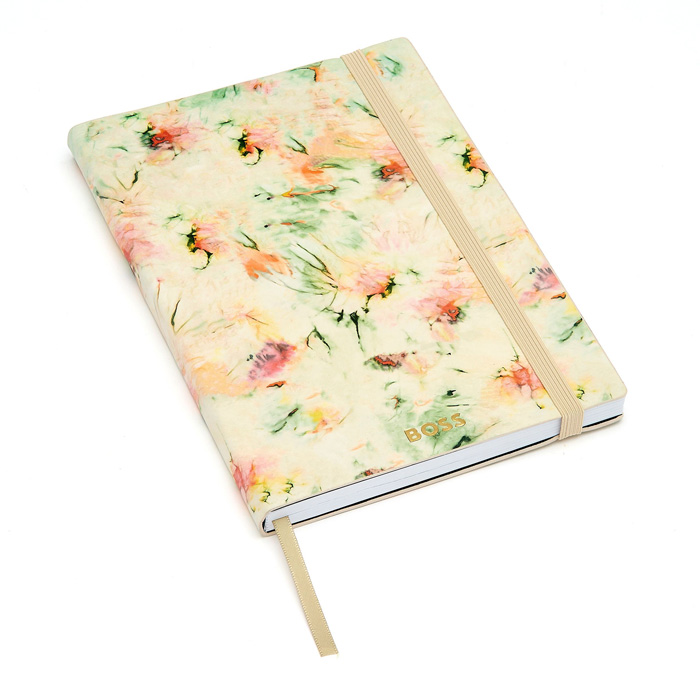 Блокнот А5 Tie-dye Flower Cream Lined, бежевый