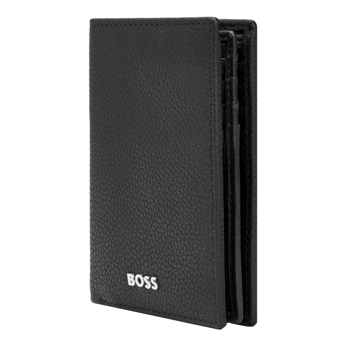 Футляр для кредитных карт Trifold Classic Grained Black, чёрный