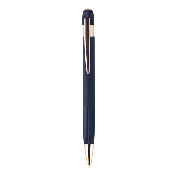 Ручка шариковая алюминиевая Rozubi, тёмно-синий