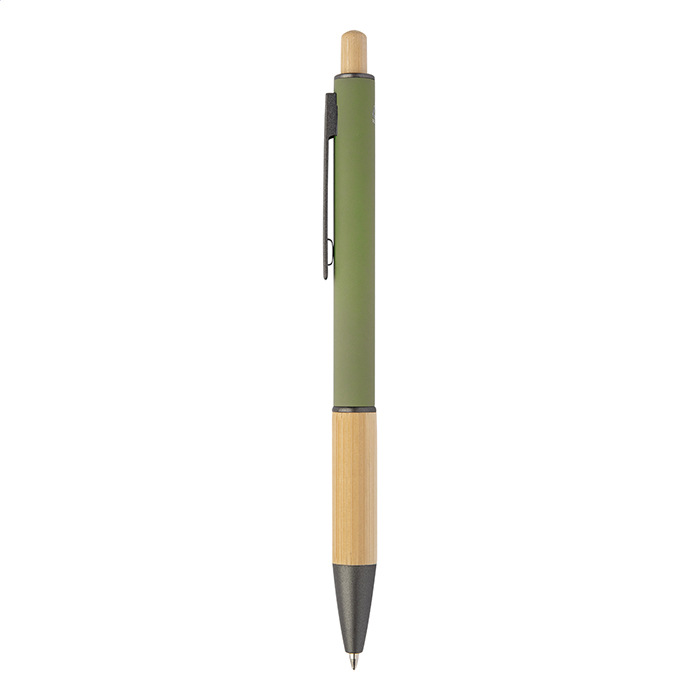 Ручка шариковая алюминиевая Bogri, зелёный