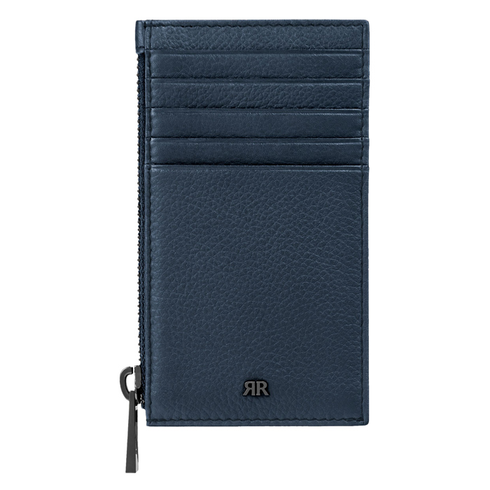Футляр для кредитных карт Jefferson Dusk Blue на молнии