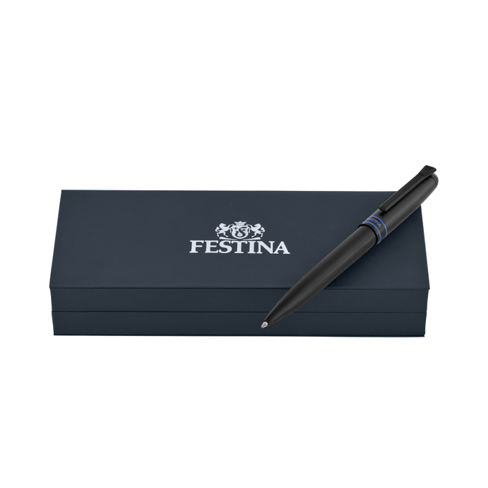 Шариковая ручка Classicals Brushed Black Edition Blue, чёрный
