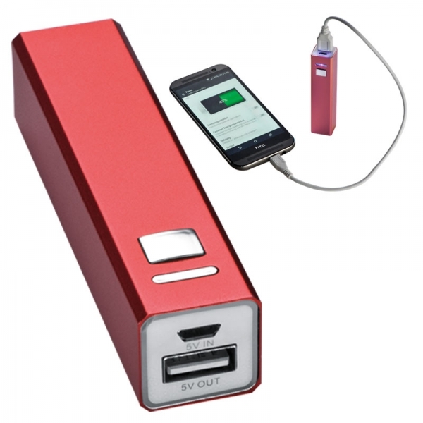 Алюминиевый Power Bank 2200mAh PORT HOPE