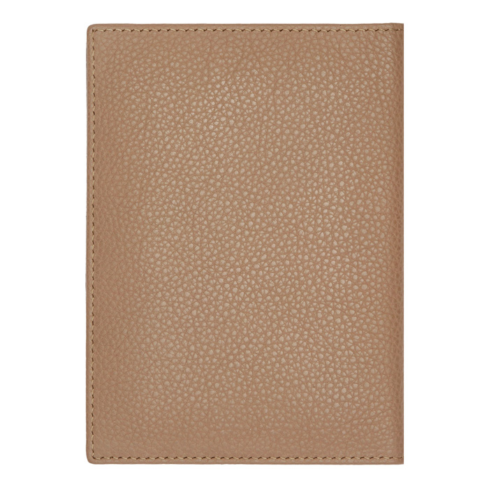 Обложка для паспорта Classic Grained Camel, пастельный коричневый