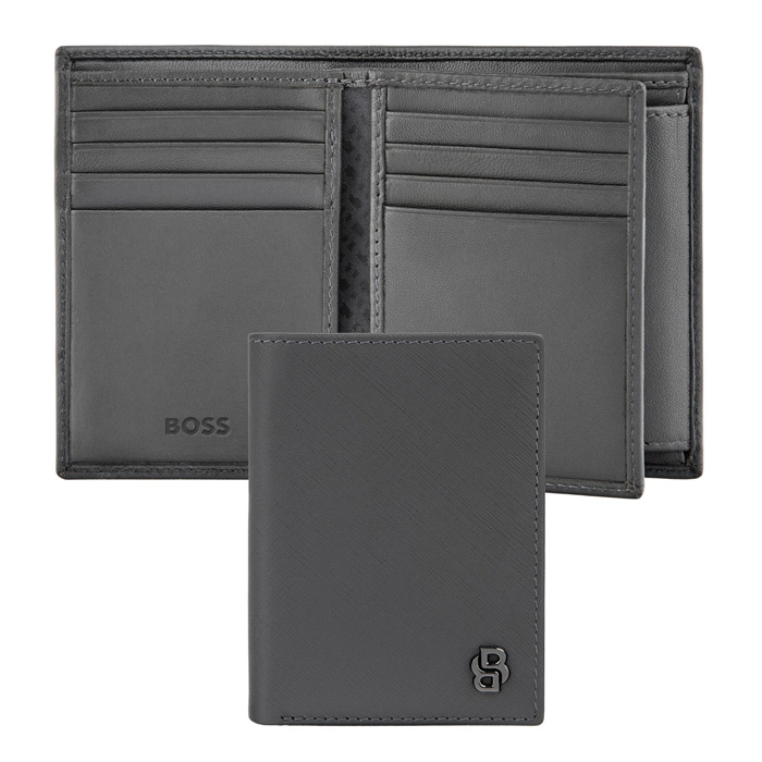 Футляр для кредитных карт Double B Saffiano Grey, серый