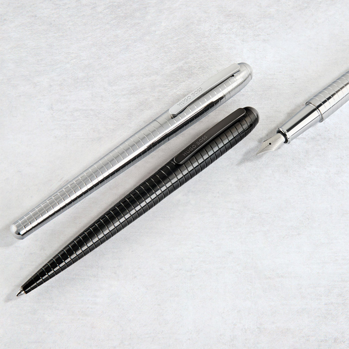 Ручка-роллер Contour Soft Bauhaus Chrome, пастельный серый