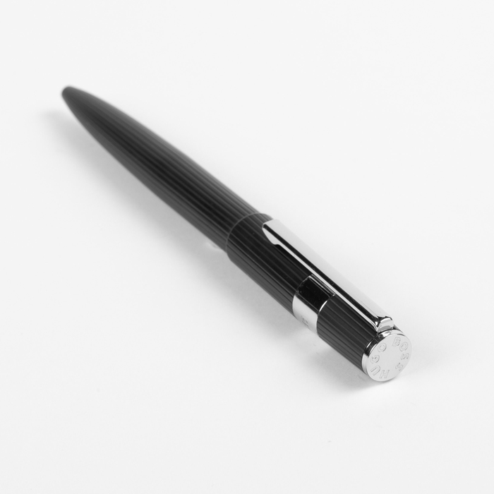 Ручка шариковая Gear Pinstripe Black / Chrome, чёрный