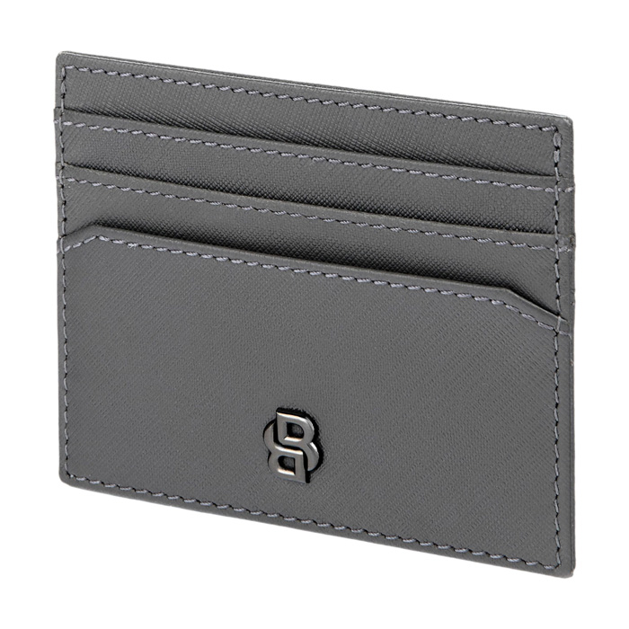 Футляр для кредитных карт Double B Saffiano Grey, серый