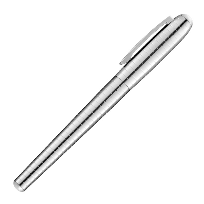 Ручка-роллер Contour Soft Bauhaus Chrome, пастельный серый