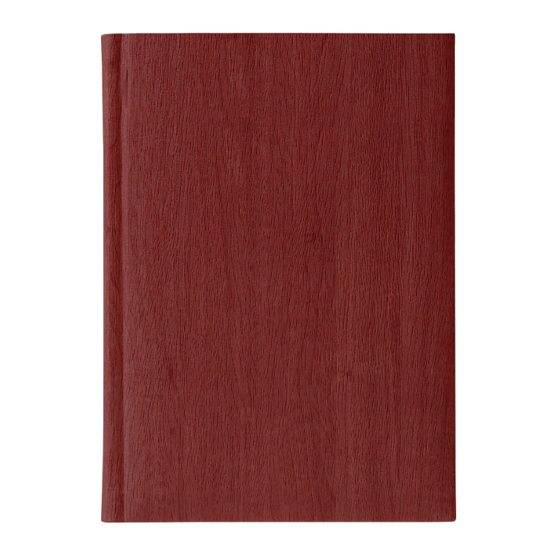 Ежедневник полудат. 11х16,5 см GARDENA бордовый бел. бумага