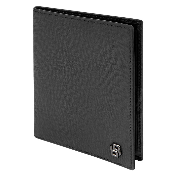 Обложка для паспорта Double B Saffiano Black, чёрный