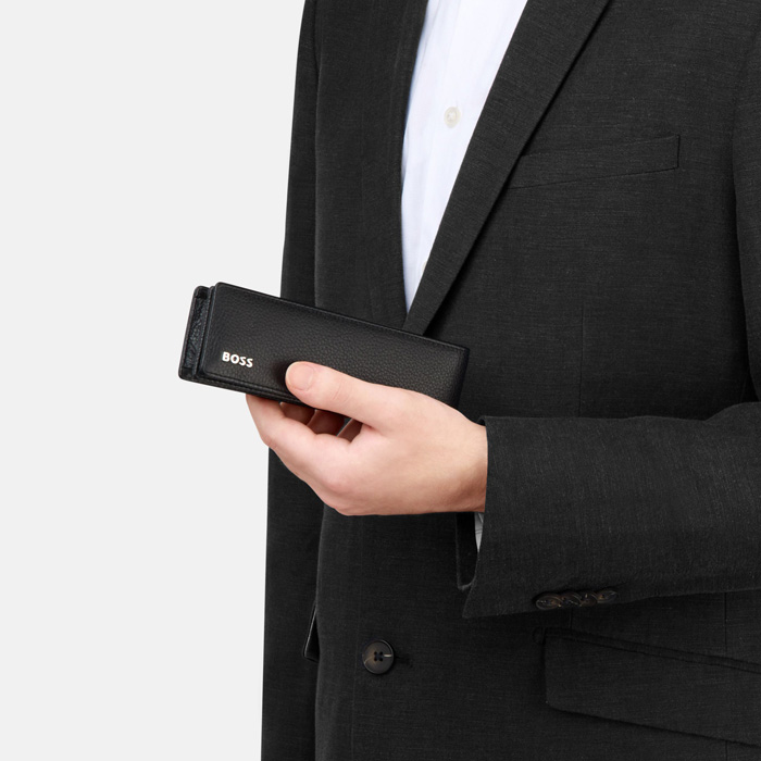 Футляр для письменных принадлежностей Classic Grained Black, чёрный