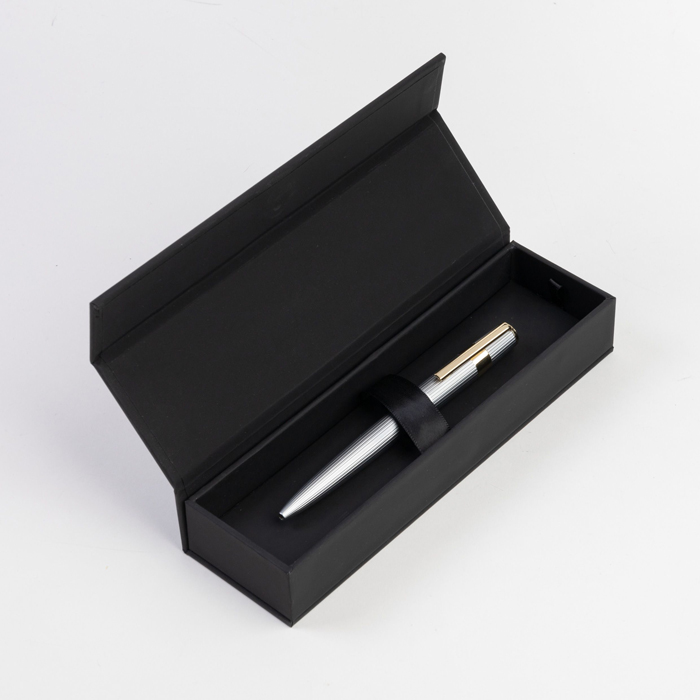 Ручка шариковая Gear Pinstripe Silver / Gold, серебристый