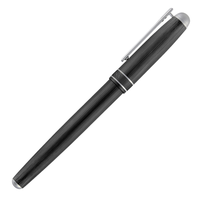 Ручка-роллер Classicals Brushed Black & Chrome, чёрный