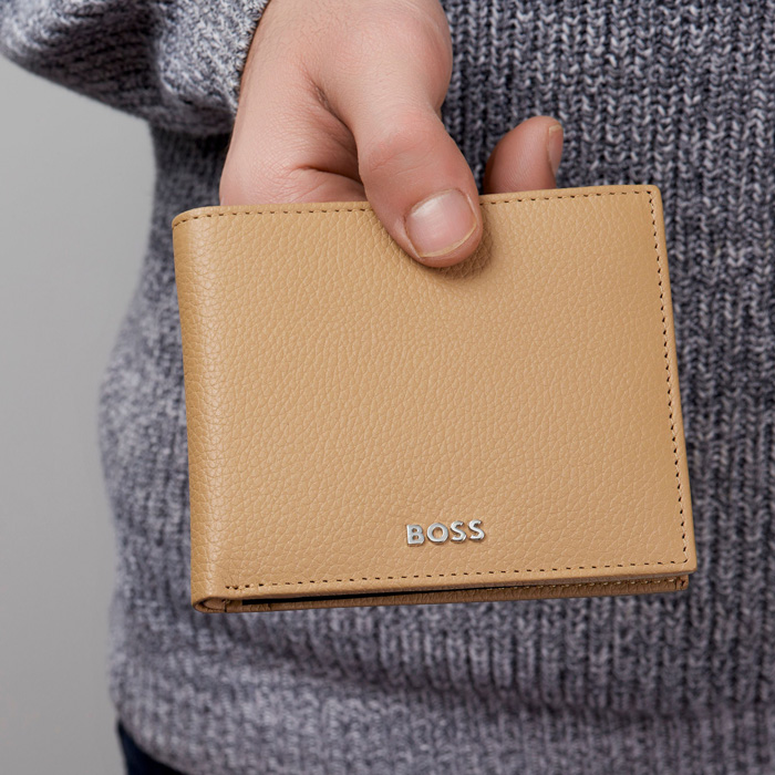 Кошелек Classic Grained Camel, пастельный коричневый