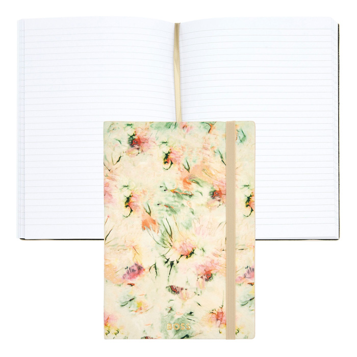 Блокнот А5 Tie-dye Flower Cream Lined, бежевый