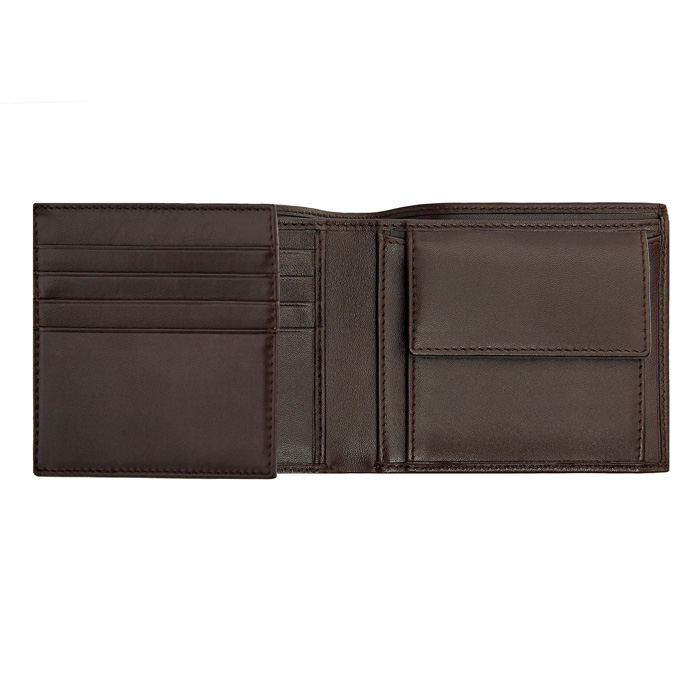 Кошелек Classic Smooth Brown, тёмно-коричневый